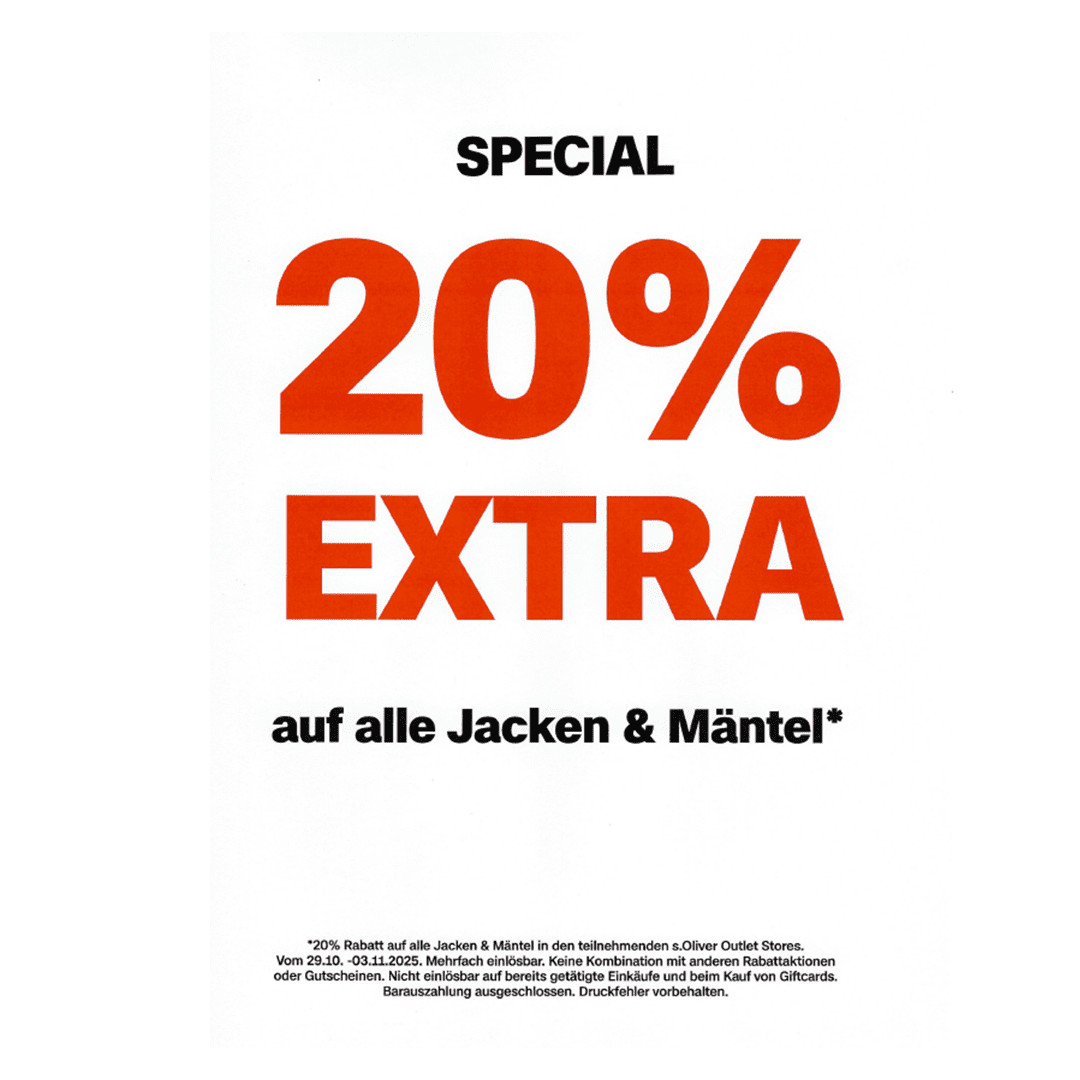 20% auf Jacken & Mäntel